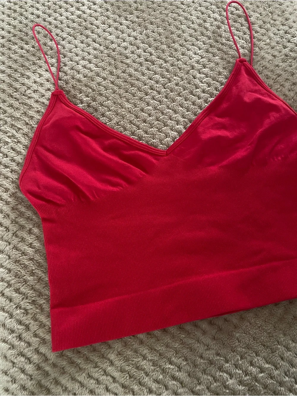 Free People Ribbed V-Neck Brami tank top